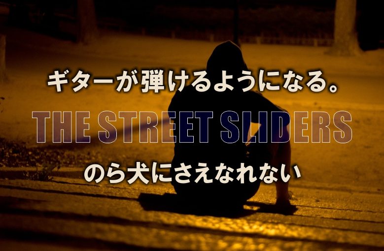 ギター初心者が1日で弾けるようになる！︎ THE STREET SLIDERS/のら犬にさえなれない