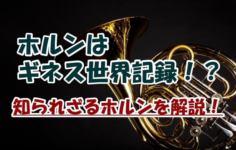 【ホルンはギネス世界記録！？】知られざるホルンを解説！