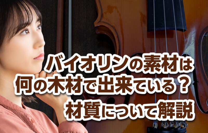 バイオリンの素材は何の木材で出来ている？材質について解説