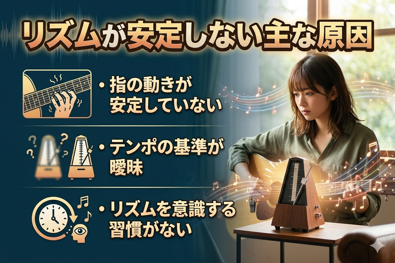 リズムが安定しない原因3項目 » バンミュージックスクール 音楽教室 - 大阪 兵庫 京都 奈良 滋賀 リズムが安定しない原因3項目